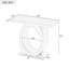 Console moderne Mirod avec base en forme d'œuf, stabilité et durabilité accrues, design épuré pour la décoration intérieure, pour le salon ou la chambre à coucher-1304632686