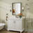 Aevar Tempered Glass and Aluminum Alloy Framed French Cleat Mounted Wall Mirror with 5-Year Warranty-397524569-384154463