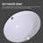 19" X 16" Oval Vitreous China Undermount Bathroom Sink With Overflow