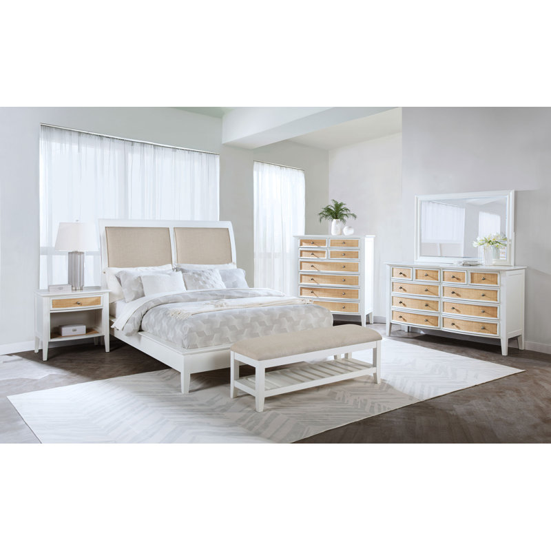 Commode 8 tiroirs Bexhill - blanc