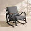 Chaise berçante d'extérieur avec coussins-589307125