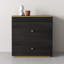 Zyannah High-quality Modern Nightstand,Glass Top-133028673
