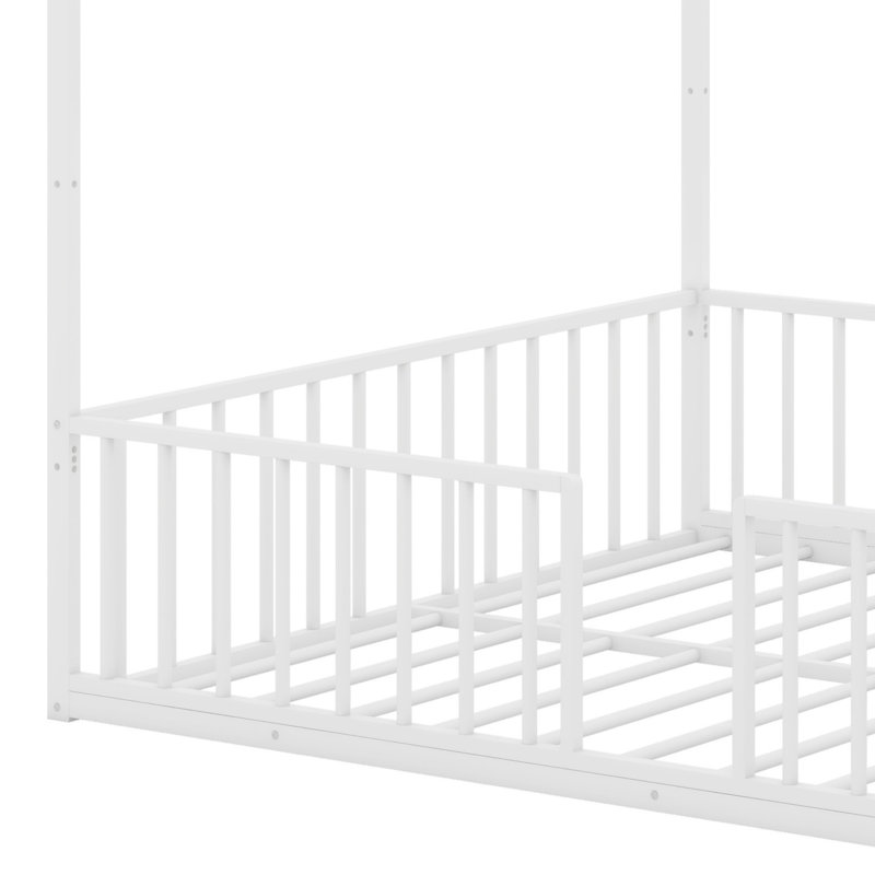Lit sur pied Montessori, Lit double, Blanc
