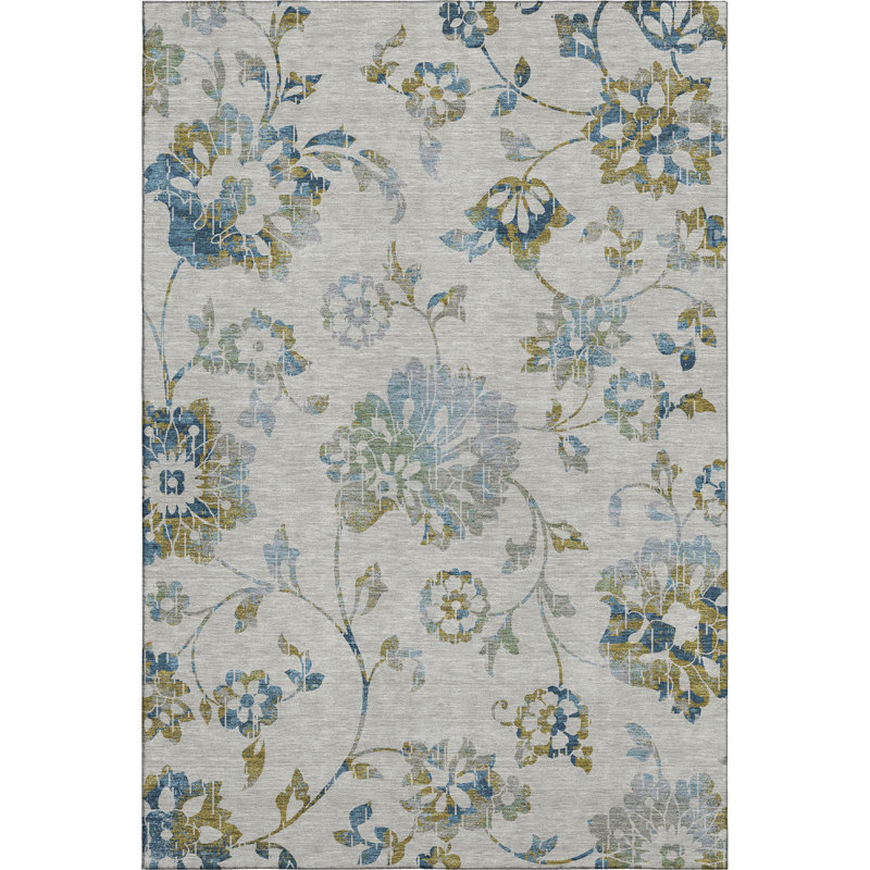 Premium Machine Washable Prisco Taupe Rug, Rectangle 2'6" x 3'10"