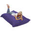 Coussin de fauteuil à billes, fauteuil à billes rembourré de mousse à mémoire de forme à poser contre le mur ou coussin de sol rempli de mousse à mémoire de forme déchiquetée, fauteuil à billes avec housse lavable à la machine, fauteuils à bi-912711213