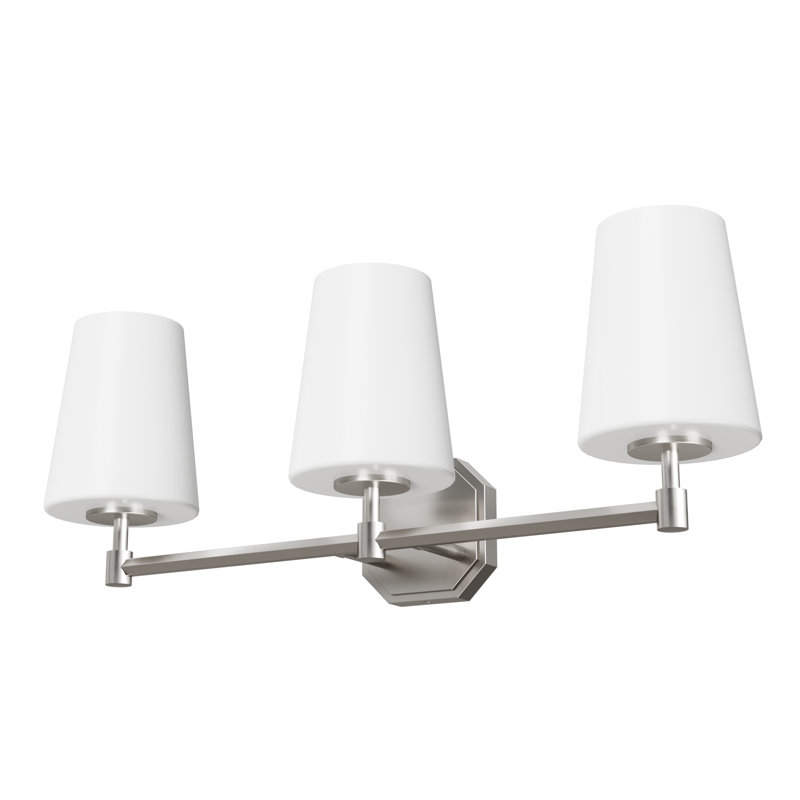 Nolita Dimmable Vanity Light, Brushed Nickel, 3