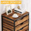 Commode à 7 tiroirs avec roulettes