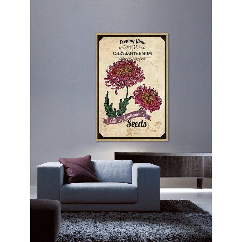 Chrysanthemum Flower Packet Canvas Print, 18" x 26"