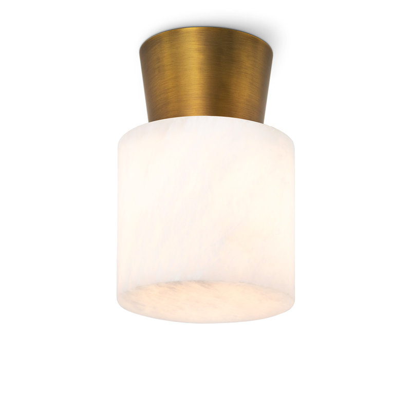 Hazel 1 - Light Flush Mount, Natural Brass