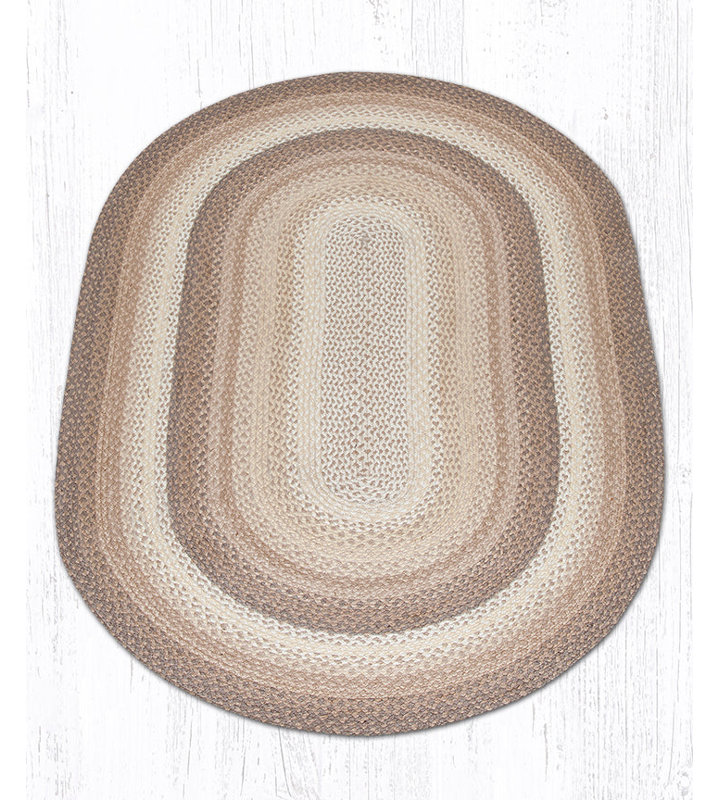  Oval Natural Jute Rug – Natural Fiber, Oval 4' x 6', Natural