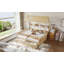 Lit plateforme simple double avec tablettes et tiroirs de rangement, lit plateforme avec lattes de soutien, conception enfantine et maisonnette