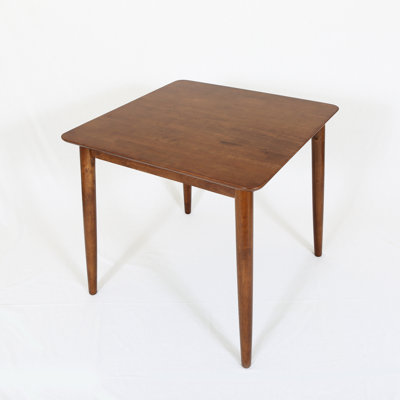 Table de salle à manger en bois d'hévéa massif 31,5 po Mayers