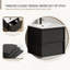 Meuble-lavabo de salle de bain 24 po avec lavabo en céramique - meuble-lavabo mural noir-685420593