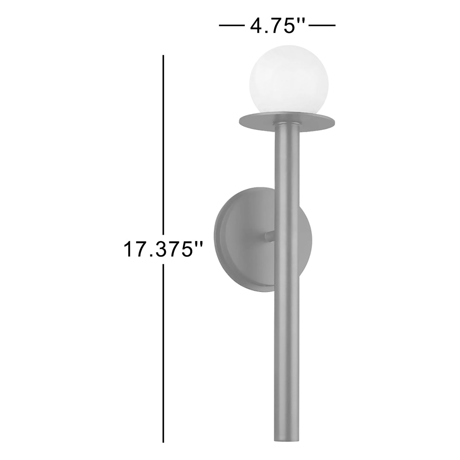 Single Light Dimmable Wallchiere, Burnished Brass