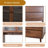 63'' Wide Kitchen Hutch Cabinet with Glass Doors, Drawers, and Microwave Shelf – Walnut Pantry Storage-116861021