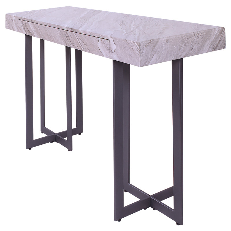 Console Desales, Faux-marbre gris