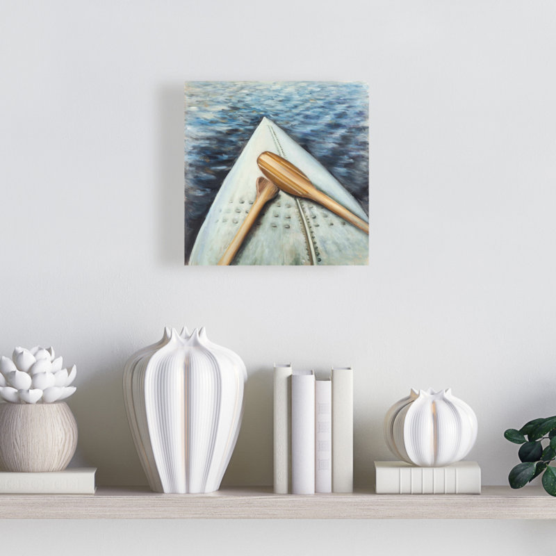 «Canoe Adventure», reproduction sur toile, Toile tendue, H 8 po x l 8 po
