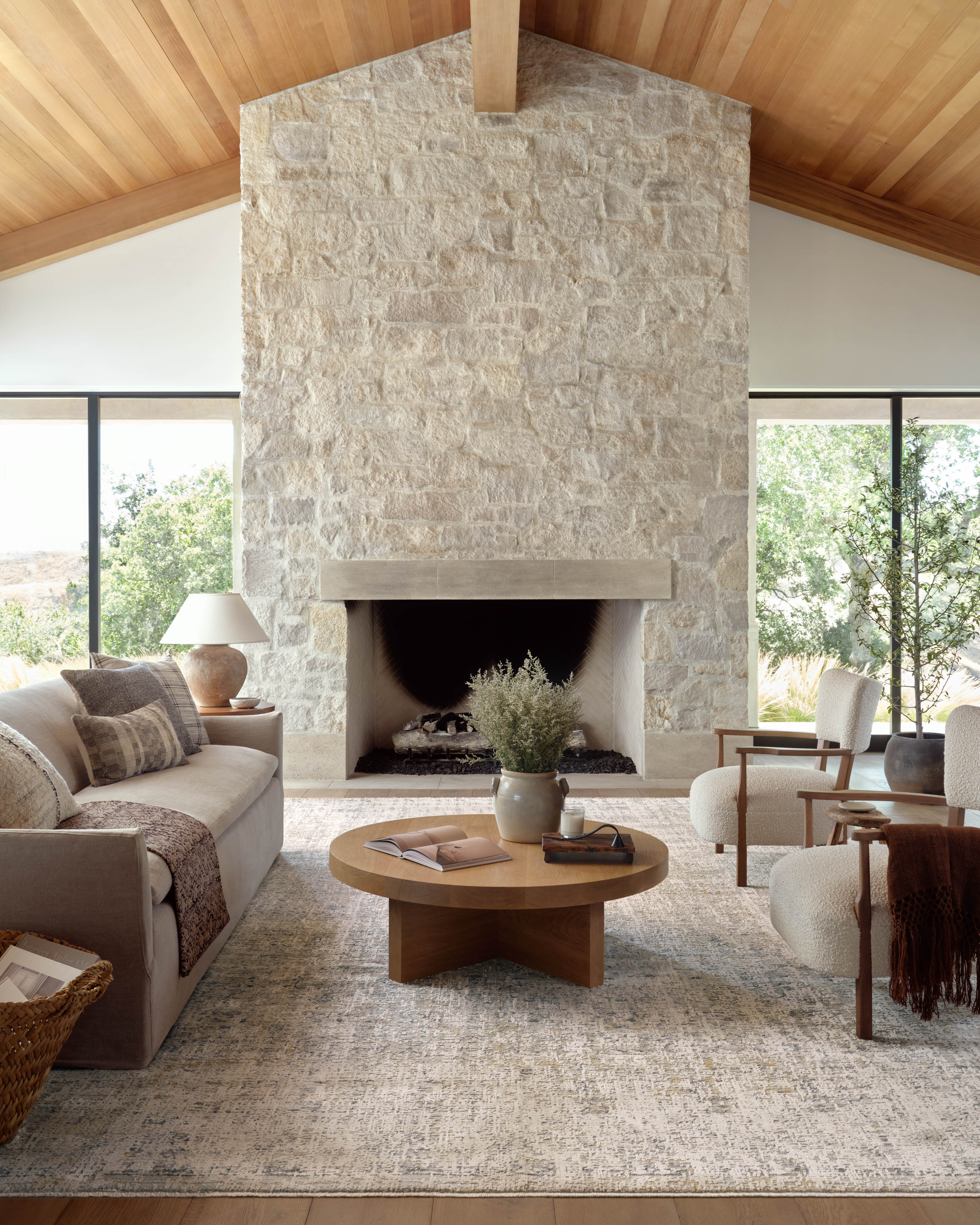 Amber Lewis x Loloi Alie Sand / Sky Area Rug & Reviews | Wayfair