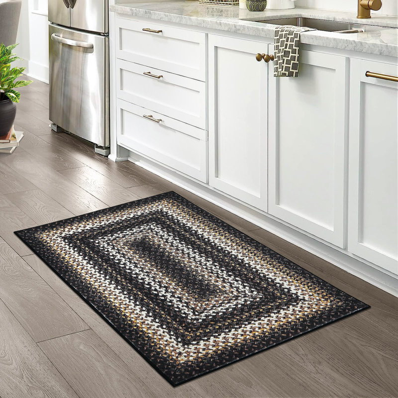 Tapis rond lavable Farmhouse Doormat 2x3