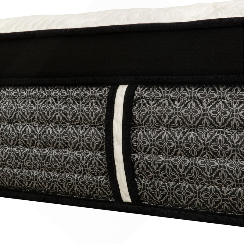 Matelas hybride pleine grandeur moelleux de 14 po, mousse à mémoire de forme gélifiée Euro et matelas à ressorts ensachés, technologie de refroidissement, transfert à faible mouvement