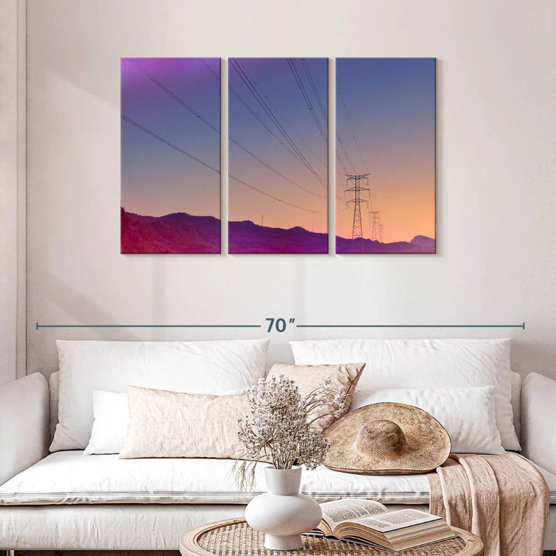 Lilie Power Lines, 28" H x 45" W