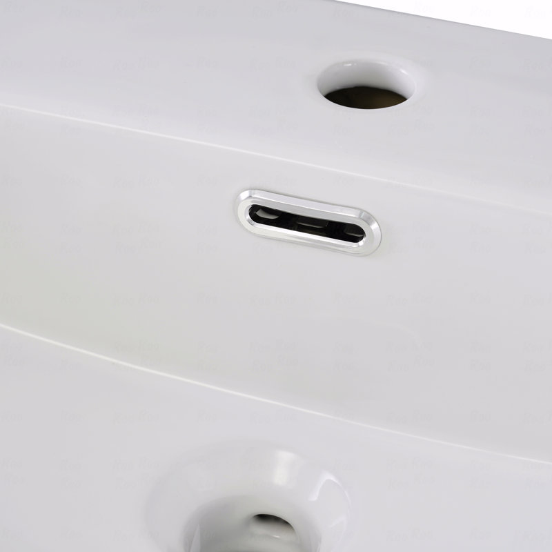 Meuble-lavabo de 20 po avec lavabo en céramique et grand rangement, Bleu