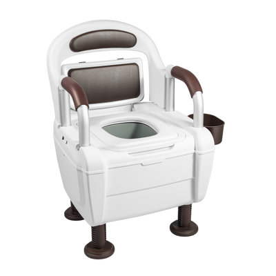 Fauteuil de toilette commode pour adulte avec hauteur réglable Commode