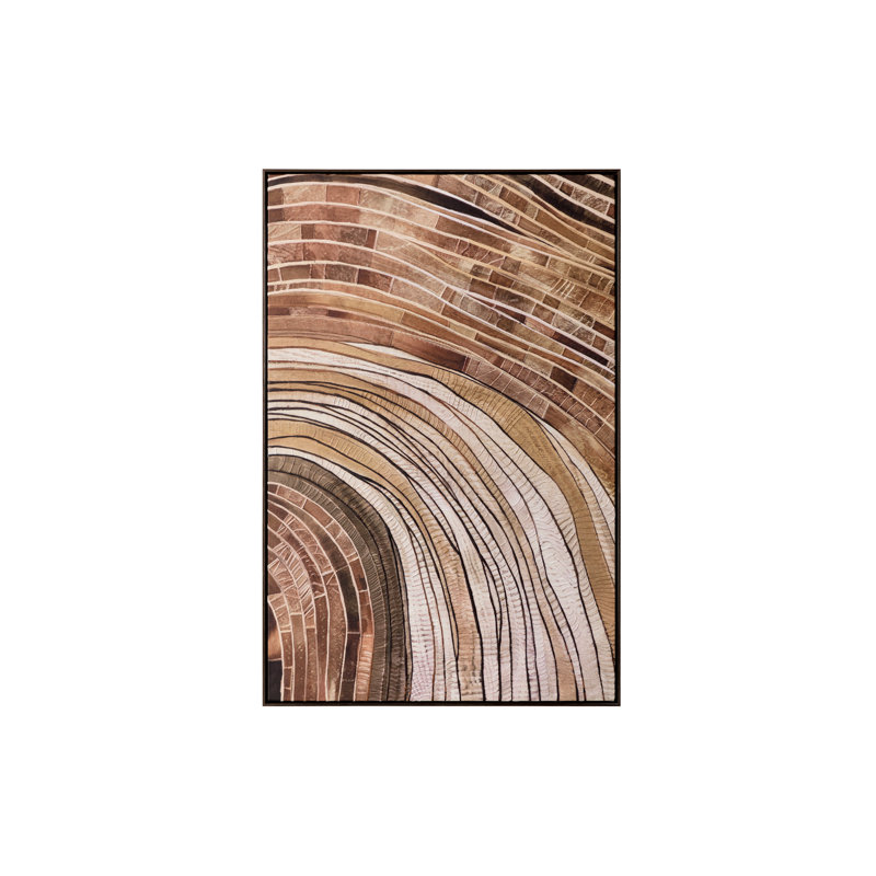 Turning Point I - 40 po x 60 po - Cadre flottant bronze