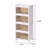 4 Tier Stackable Storage Bins Containers With Wheels For Home Living Room Office Closet