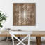 «Barnwood Wonderland III Snowflake» par June Erica Vess - cadre flottant, impression sur toile