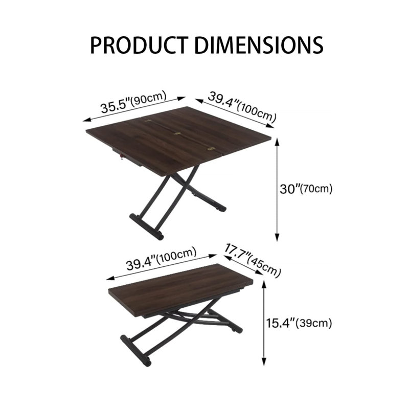 Table de salle à manger à tréteaux Jisaan