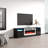 63" Modern TV Stand with Electric Fireplace, High Gloss Finish, Media Storage-70760412