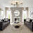 6 - Light Linear Sputnik Glass Semi Flush Mount