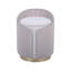 Repose-pieds en velours avec rangement Mercer41, taupe
