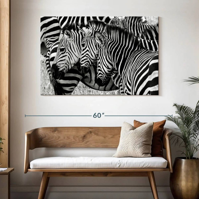 Brampt Zebra Faces, 32" H x 48" W