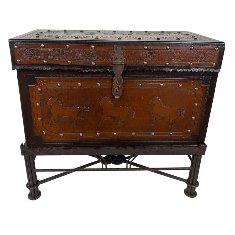 Solid + Manufactured Wood Accent Trunk