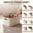 Set of 5 Decorative Cotton Rope Woven Storage Baskets, Multipurpose Organizer Bins for Shelves, Closet, Nursery, Bathroom, Storing Toys, Books & Clothes-129676927