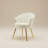 19" Wide Upholstered Papasan Chair Barrel Accent Chair With Gold leg-1287812205