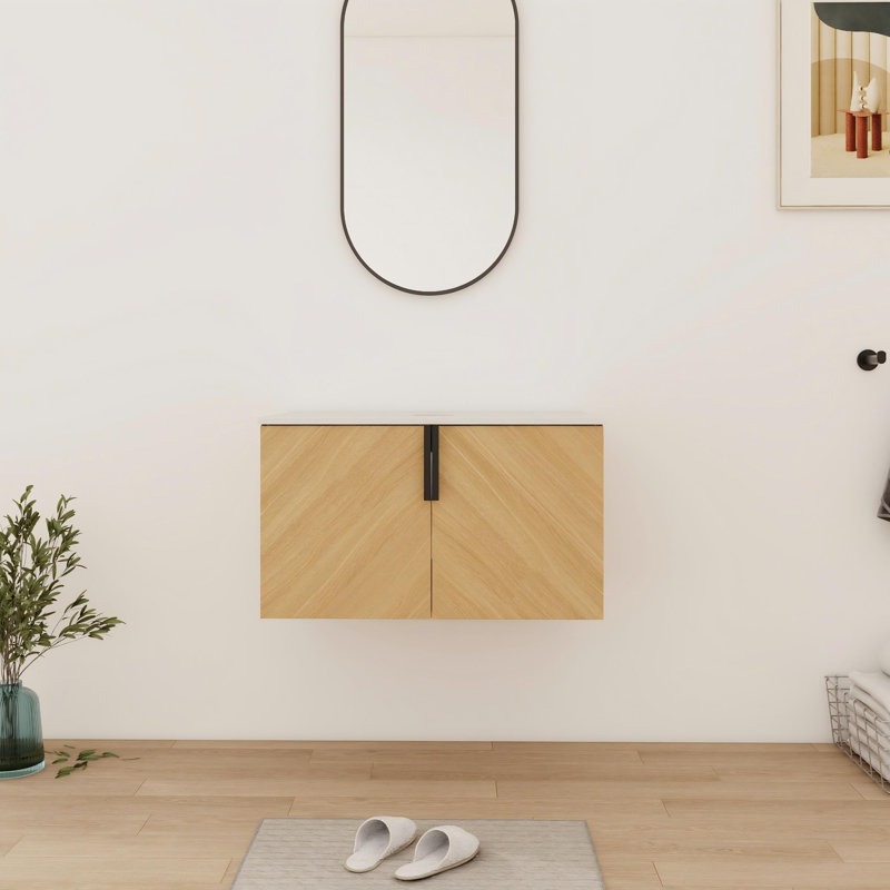 30" Wall-Mounted Bathroom Vanity  Base