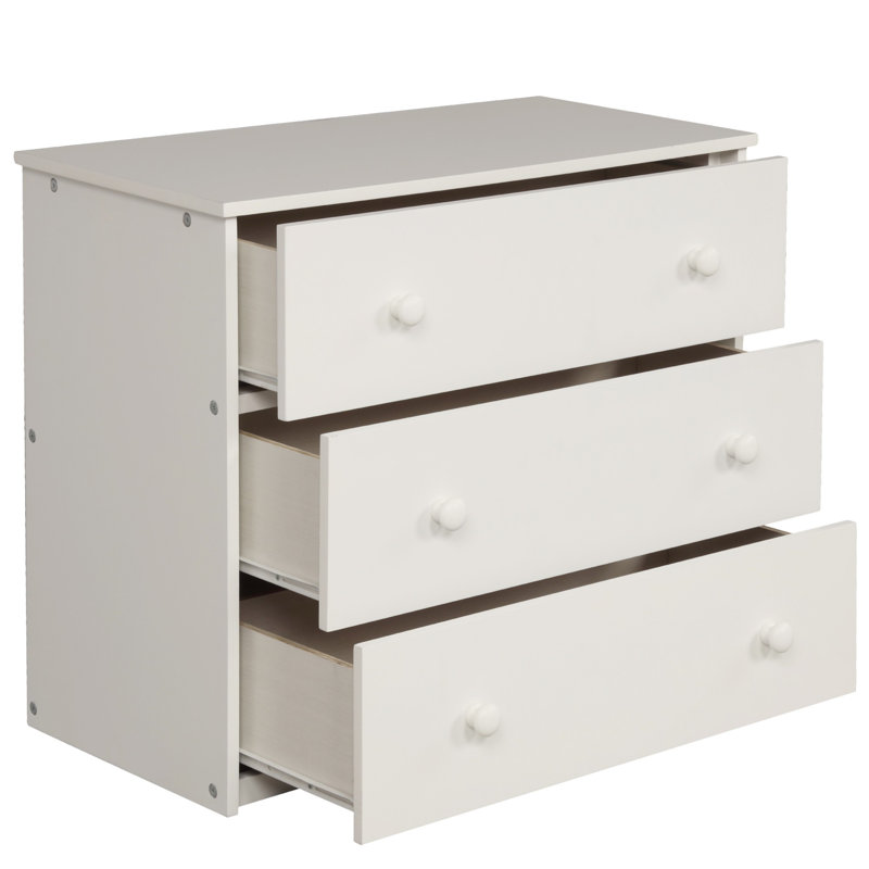 Structure de lit Loft avec bureau portable roulant, Blanc