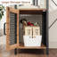Support pour micro-ondes avec support de réfrigérateur, tablette de cuisine industrielle avec prise de courant, rangement de cuisine autoportant pour le garde-manger-871656773