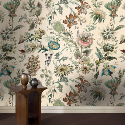 Flora Fantasia 9.84" L x 70.87" W Wallpaper Roll