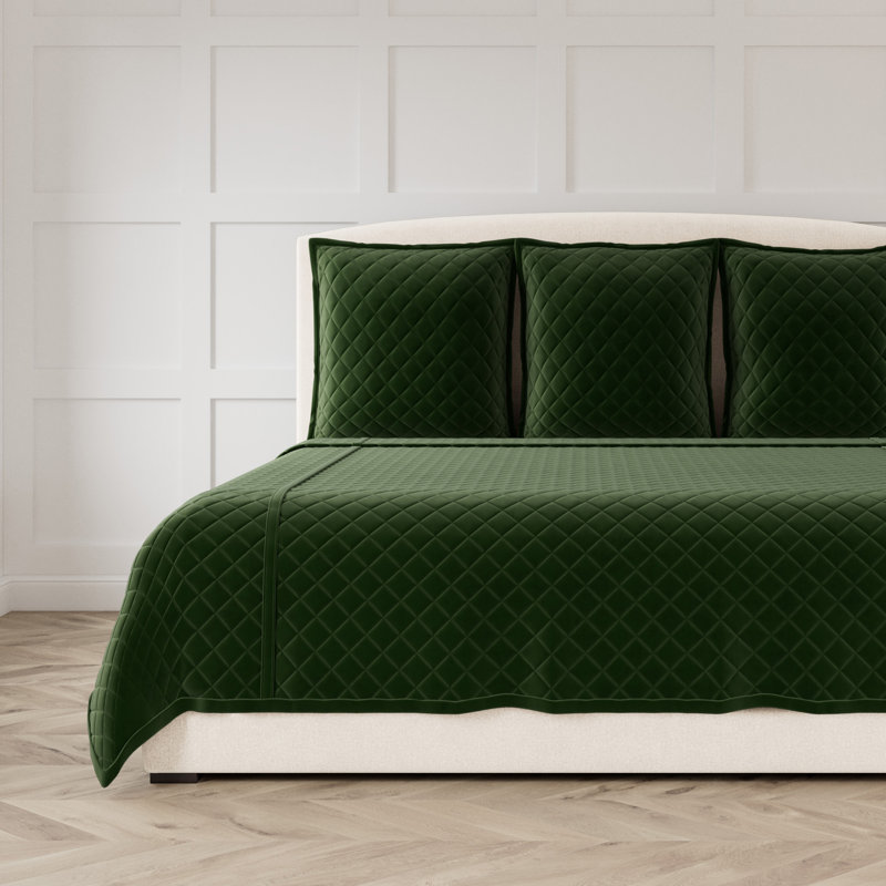 Paris Coverlet, King Coverlet + 3 Euro Shams, Pine