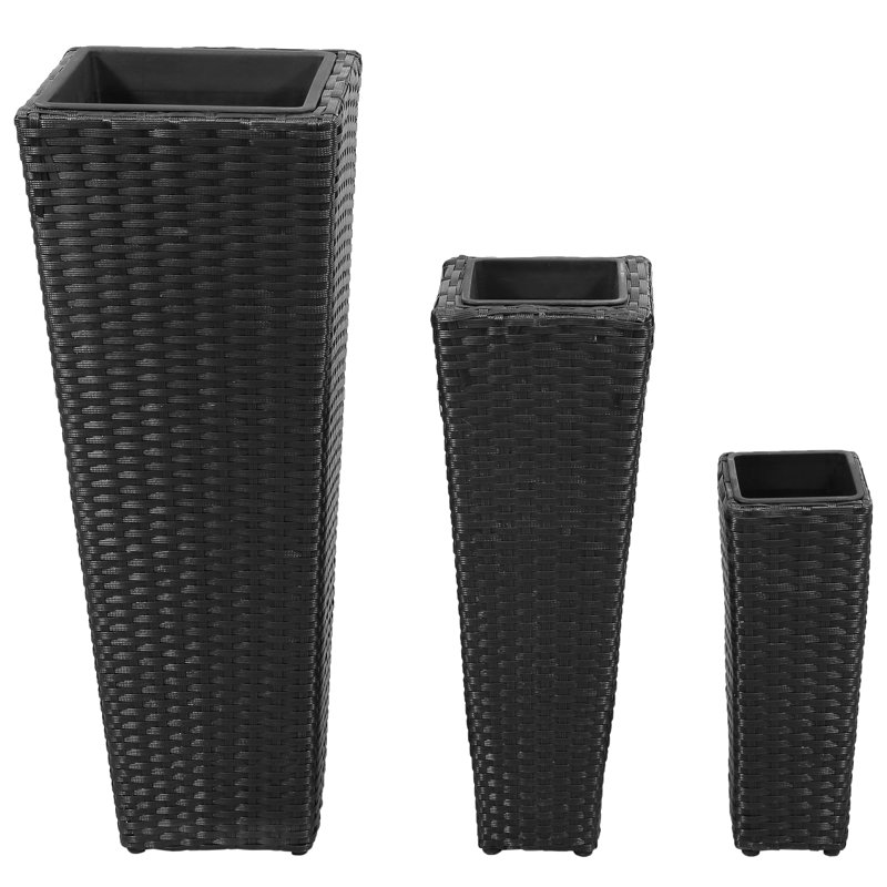 Glendean Pot Planter, Black