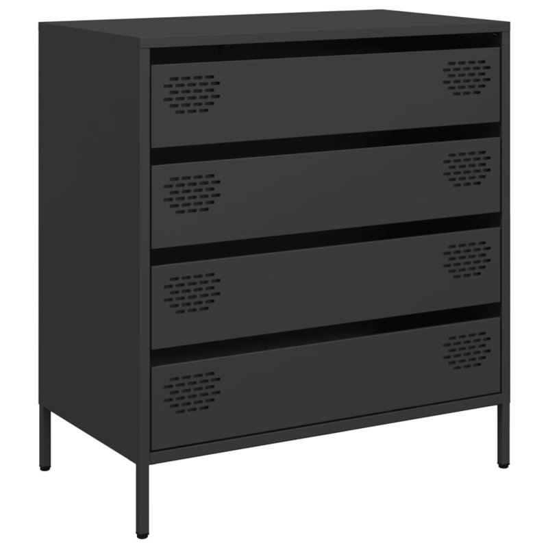Astorre 68cm W Chest of Drawers, Black