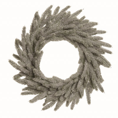 Couronne de verdure givrée 23,62 po