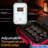 Hot Stone Massage Kit - Portable Heated Rock Therapy System With Digital Temperature Controller, Includes (12) Massaging Stones (Pink)