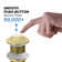 Bathroom Sink Pop Up Drain Stopper with 12" tailpiece, with Overflow