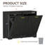 Armoire à déchets double inclinable 20 gallons, armoire de rangement autoportante en bois avec désodorisant et ion négatif (ne pas inclure la poubelle)-122123318