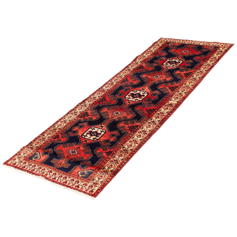 Tapis de couloir unique en laine 3 pi 5 po x 9 pi 9 po Yorisane